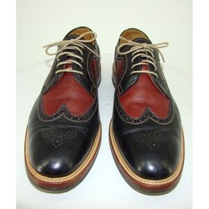 Charles Tyrwhitt Men's Black Brown Leather Wingtip Oxford Shoes SIZE 13  C124